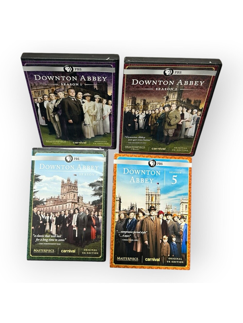Downton Abbey Seasons 1,2,4,5  DVD Lot Region 1